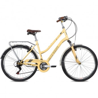 Дорожный велосипед STINGER VICTORIA 26" бежевый с рамой 19" 26SHV.VICTOR.19BG2