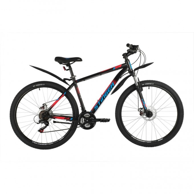 Горный велосипед STINGER CAIMAN D 27" чёрный с рамой 16" 27SHD.CAIMAND.16BK1 Горный велосипед STINGER CAIMAN D 27" чёрный с рамой 16" 27SHD.CAIMAND.16BK1