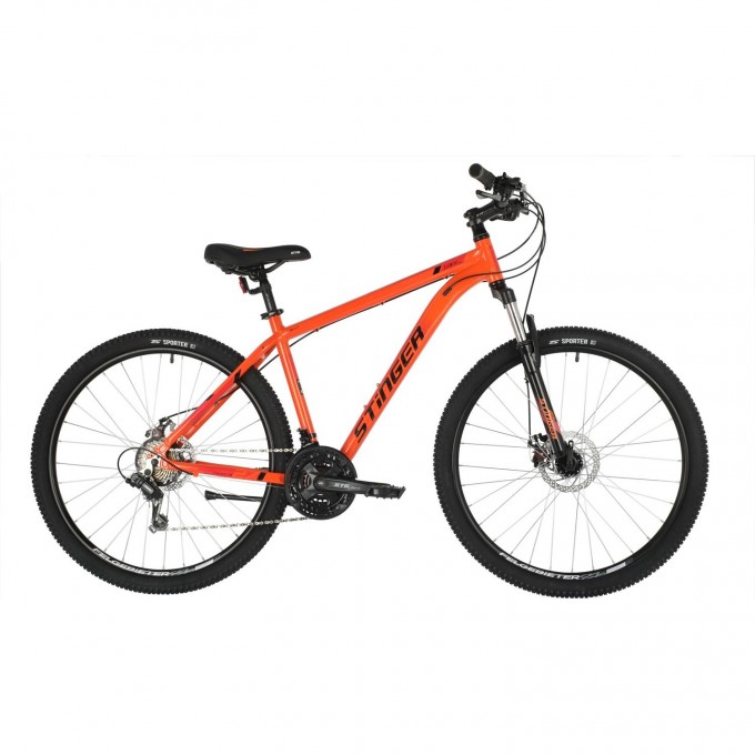 Горный велосипед STINGER ELEMENT EVO 27" красный с рамой 16" 27AHD.ELEMEVO.16OR1 Горный велосипед STINGER ELEMENT EVO 27" красный с рамой 16" 27AHD.ELEMEVO.16OR1