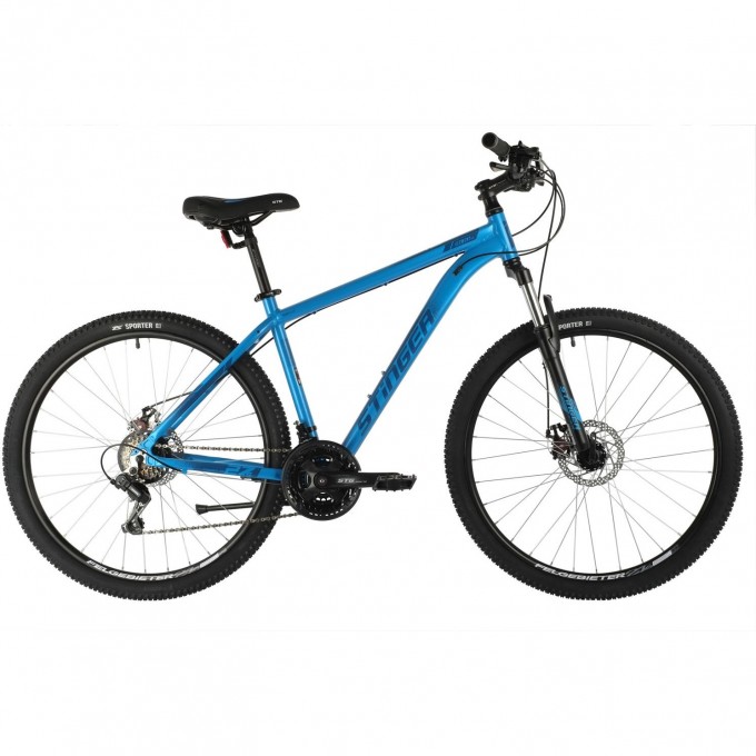 Горный велосипед STINGER ELEMENT EVO MS 27" синий с рамой 16" 27AHD.ELEMEVO.16BL10 Горный велосипед STINGER ELEMENT EVO MS 27" синий с рамой 16" 27AHD.ELEMEVO.16BL10