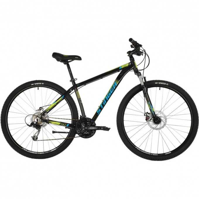 Горный велосипед STINGER ELEMENT EVO MS 29" черный с рамой 18" 29AHD.ELEMEVO.18BK10 Горный велосипед STINGER ELEMENT EVO MS 29" черный с рамой 18" 29AHD.ELEMEVO.18BK10