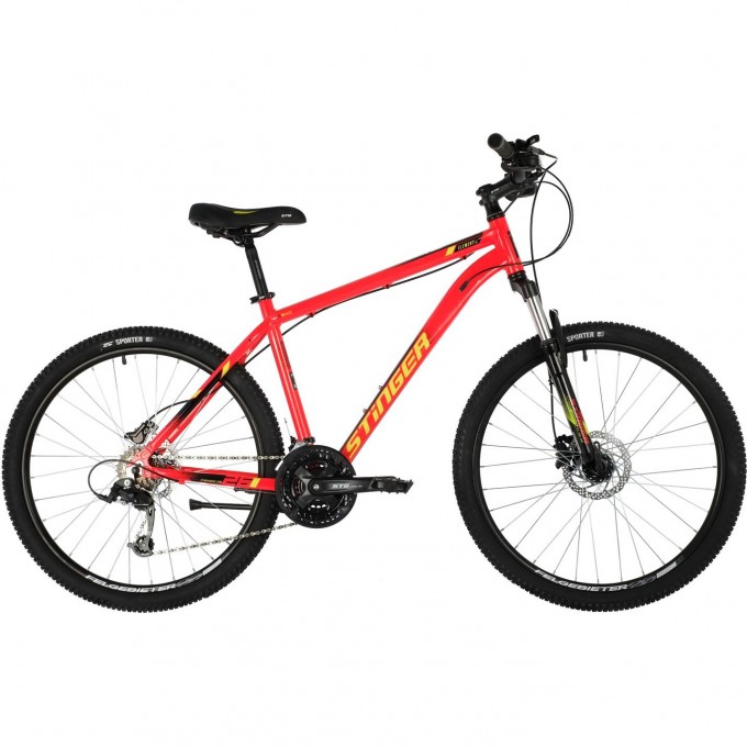 Горный велосипед STINGER ELEMENT PRO MS 26" красный с рамой 16" 26AHD.ELEMPRO.16RD10 Горный велосипед STINGER ELEMENT PRO MS 26" красный с рамой 16" 26AHD.ELEMPRO.16RD10