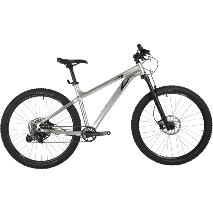 Горный велосипед STINGER ZETA EVO 27" серый с рамой 16" 27AHD.ZETAEVO.16SL1