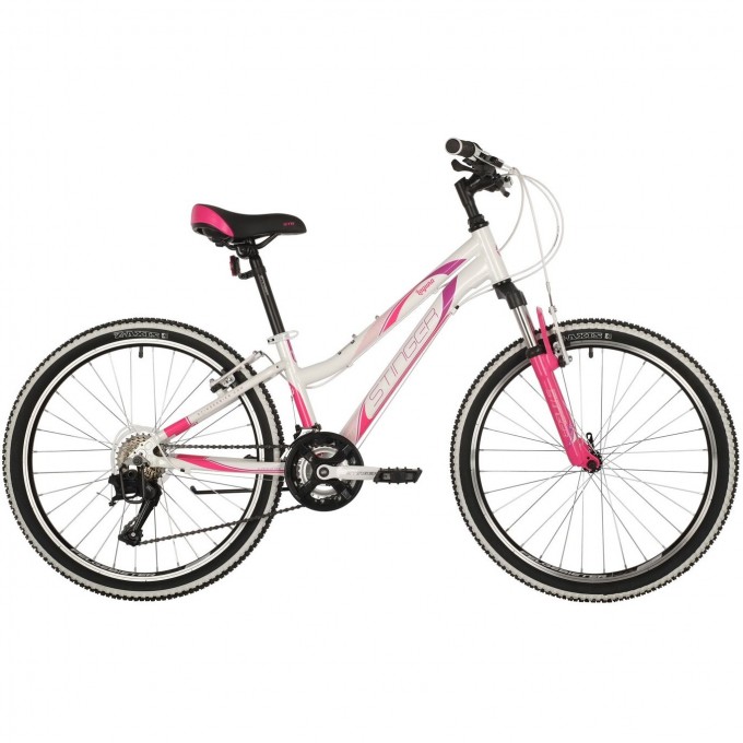Подростковый велосипед STINGER LAGUNA розовый с рамой 12" 24AHV.LAGUNA.12WH10 Подростковый велосипед STINGER LAGUNA розовый с рамой 12" 24AHV.LAGUNA.12WH10