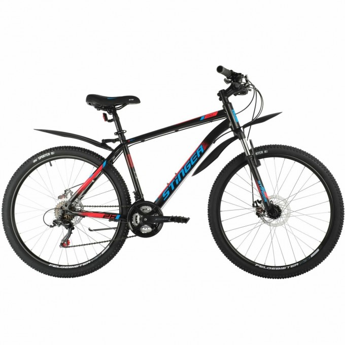 Велосипед STINGER 26" CAIMAN D черный, сталь, размер 16" 26SHD.CAIMAND.16BK3 Велосипед STINGER 26" CAIMAN D черный, сталь, размер 16" 26SHD.CAIMAND.16BK3